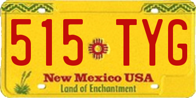 NM license plate 515TYG