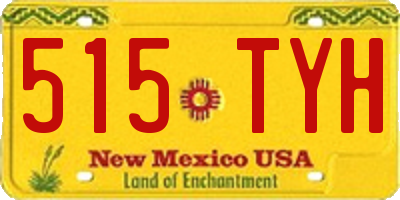 NM license plate 515TYH