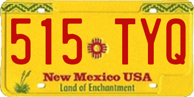 NM license plate 515TYQ