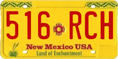 NM license plate 516RCH
