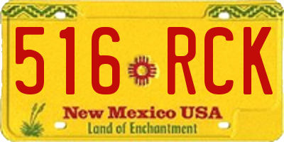 NM license plate 516RCK