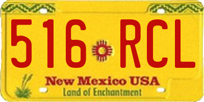 NM license plate 516RCL