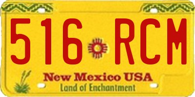 NM license plate 516RCM