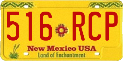 NM license plate 516RCP