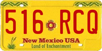 NM license plate 516RCQ