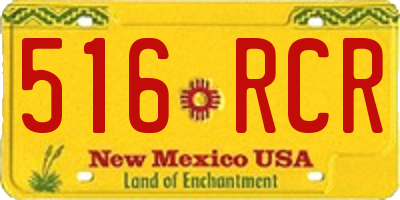 NM license plate 516RCR