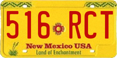 NM license plate 516RCT