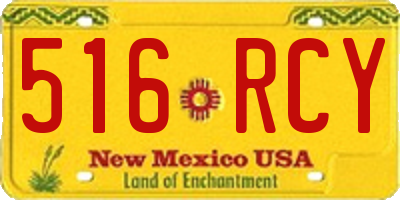 NM license plate 516RCY