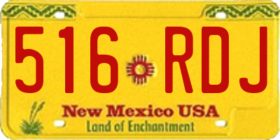 NM license plate 516RDJ