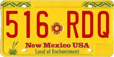 NM license plate 516RDQ