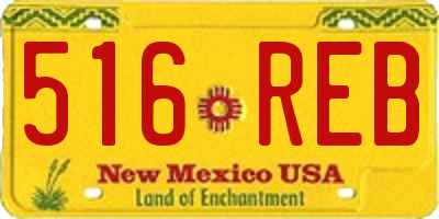 NM license plate 516REB