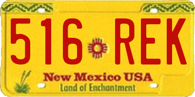 NM license plate 516REK