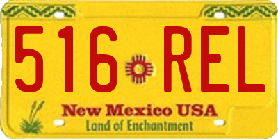 NM license plate 516REL