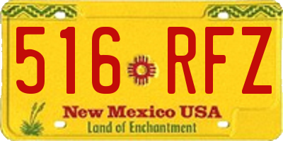 NM license plate 516RFZ