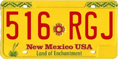 NM license plate 516RGJ