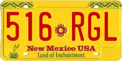 NM license plate 516RGL