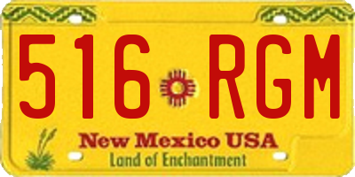 NM license plate 516RGM