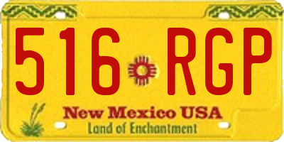 NM license plate 516RGP