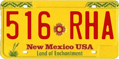NM license plate 516RHA