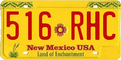 NM license plate 516RHC
