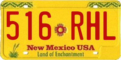 NM license plate 516RHL