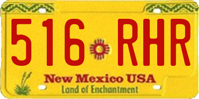 NM license plate 516RHR