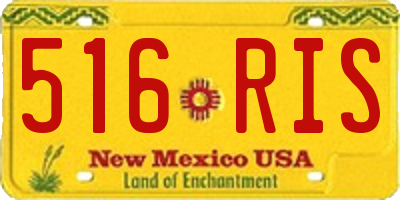 NM license plate 516RIS