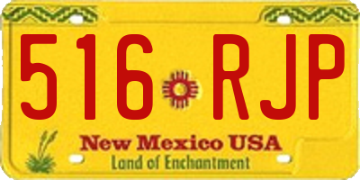 NM license plate 516RJP
