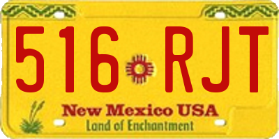 NM license plate 516RJT