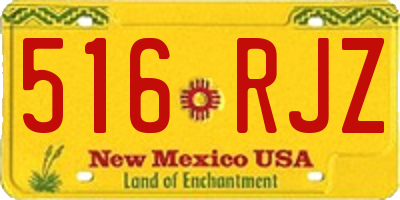 NM license plate 516RJZ