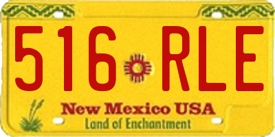 NM license plate 516RLE