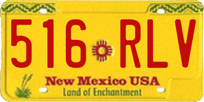 NM license plate 516RLV