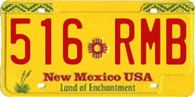 NM license plate 516RMB