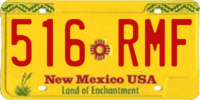 NM license plate 516RMF