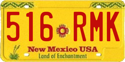 NM license plate 516RMK