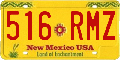 NM license plate 516RMZ