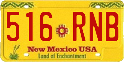NM license plate 516RNB