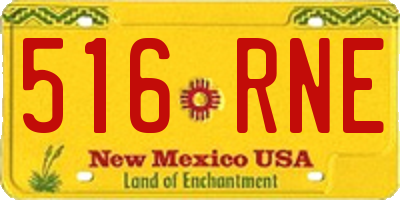 NM license plate 516RNE