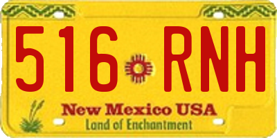 NM license plate 516RNH