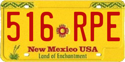 NM license plate 516RPE