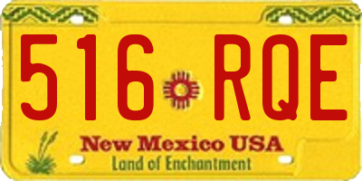 NM license plate 516RQE