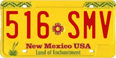 NM license plate 516SMV
