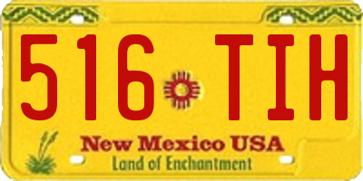 NM license plate 516TIH