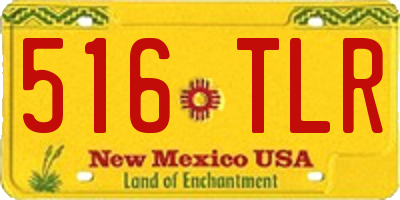 NM license plate 516TLR