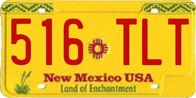 NM license plate 516TLT