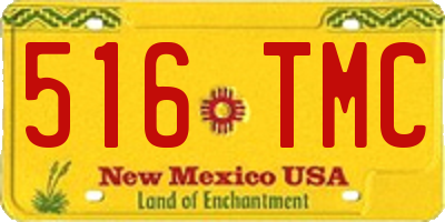 NM license plate 516TMC