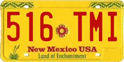 NM license plate 516TMI