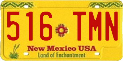 NM license plate 516TMN
