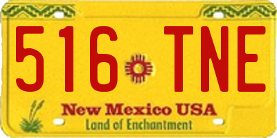 NM license plate 516TNE