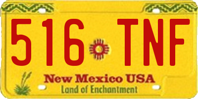 NM license plate 516TNF